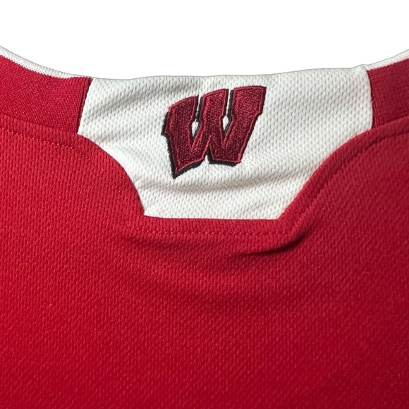 #10 University of Wisconsin red Big Ten Basketball Jersey  Adidas adult XXL - Picture 7 of 9